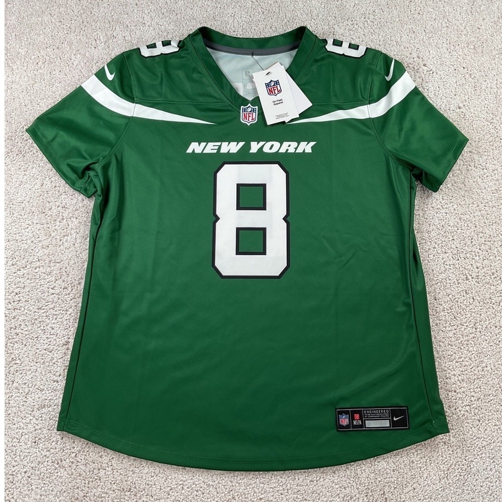 Nike Aaron Rodgers New York Jets Jersey Womens Large Green NFL Dri-FIT New